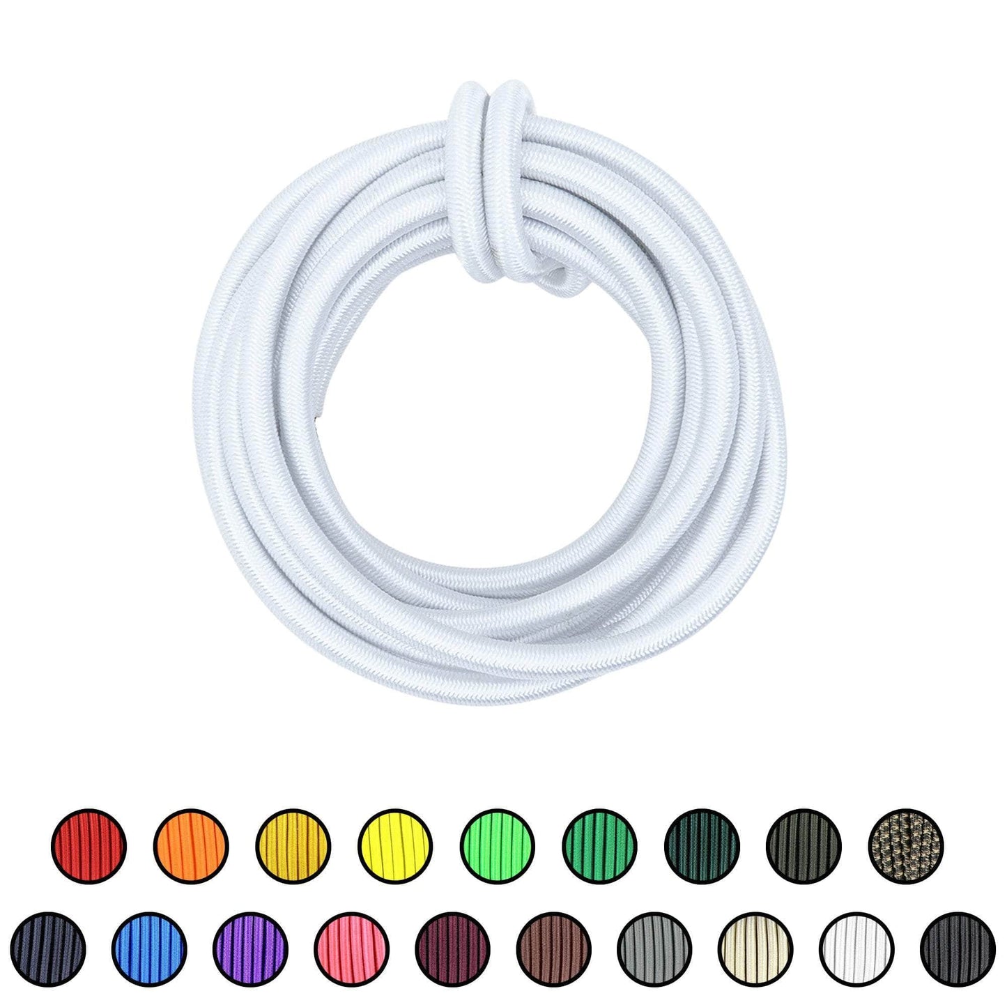 1/4" x 10ft / White SKSC1/4-10ft-White2 RopeHub Shock Cord