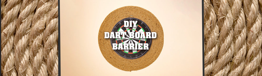 DIY ½" Jute Dart Board Barrier