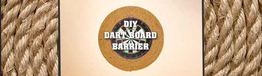 DIY ½" Jute Dart Board Barrier