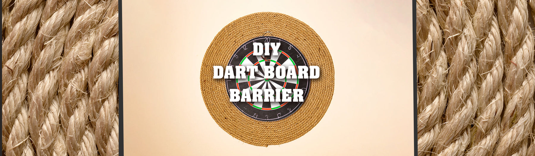 DIY ½" Jute Dart Board Barrier