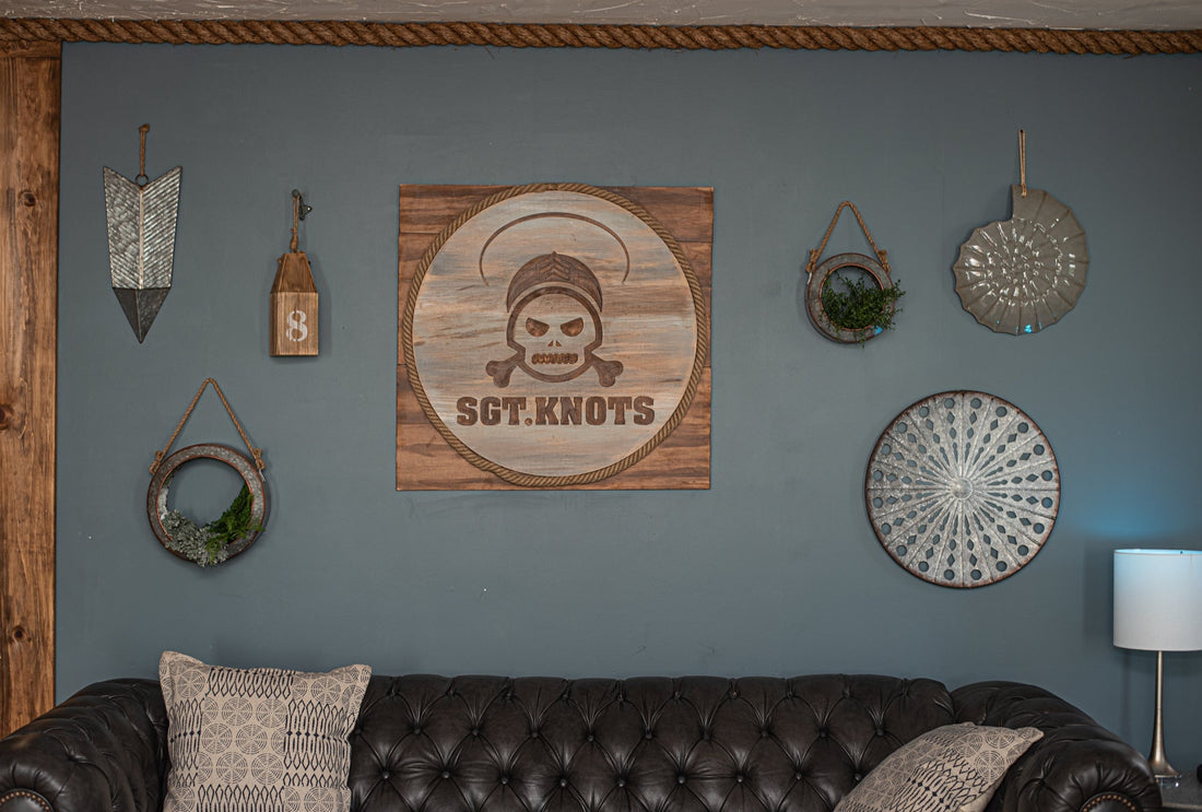 rope ceiling trim in office