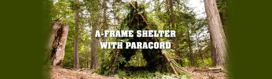 A-Frame Shelter With Paracord