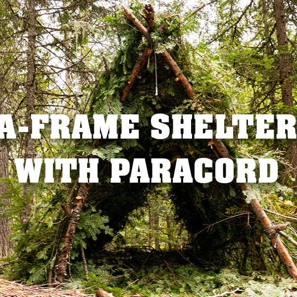 A-Frame Shelter With Paracord