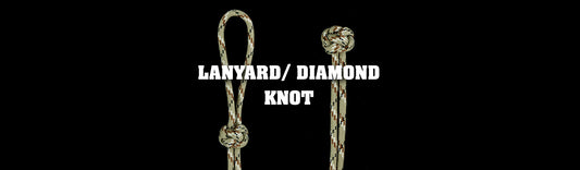 paracord diamond knot or lanyard knot tutorial