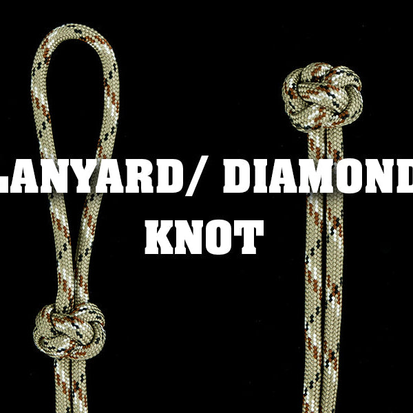 paracord diamond knot or lanyard knot tutorial