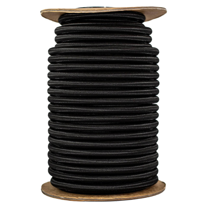 1/2 in / 100 ft - Spool / Black SKPPSC-12x100-Black RopeHub Shock Cord