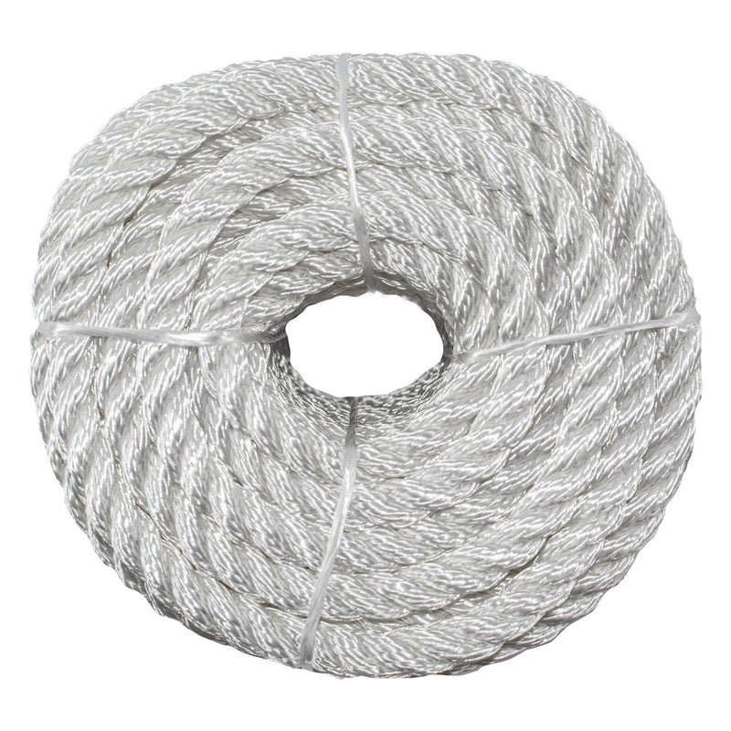 1/2 in / 100 ft / White SK-TP-12x100ft-White RopeHub Twisted Rope