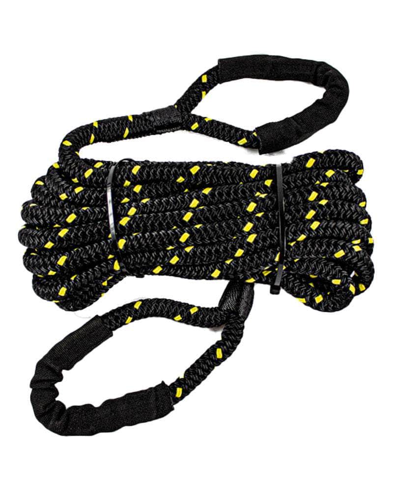 1/2 in x 20 ft / Black w YellowFleck SK-DBRR-12x20-Black-Yellow RopeHub Rope