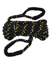 1/2 in x 20 ft / Black w YellowFleck SK-DBRR-12x20-Black-Yellow RopeHub Rope