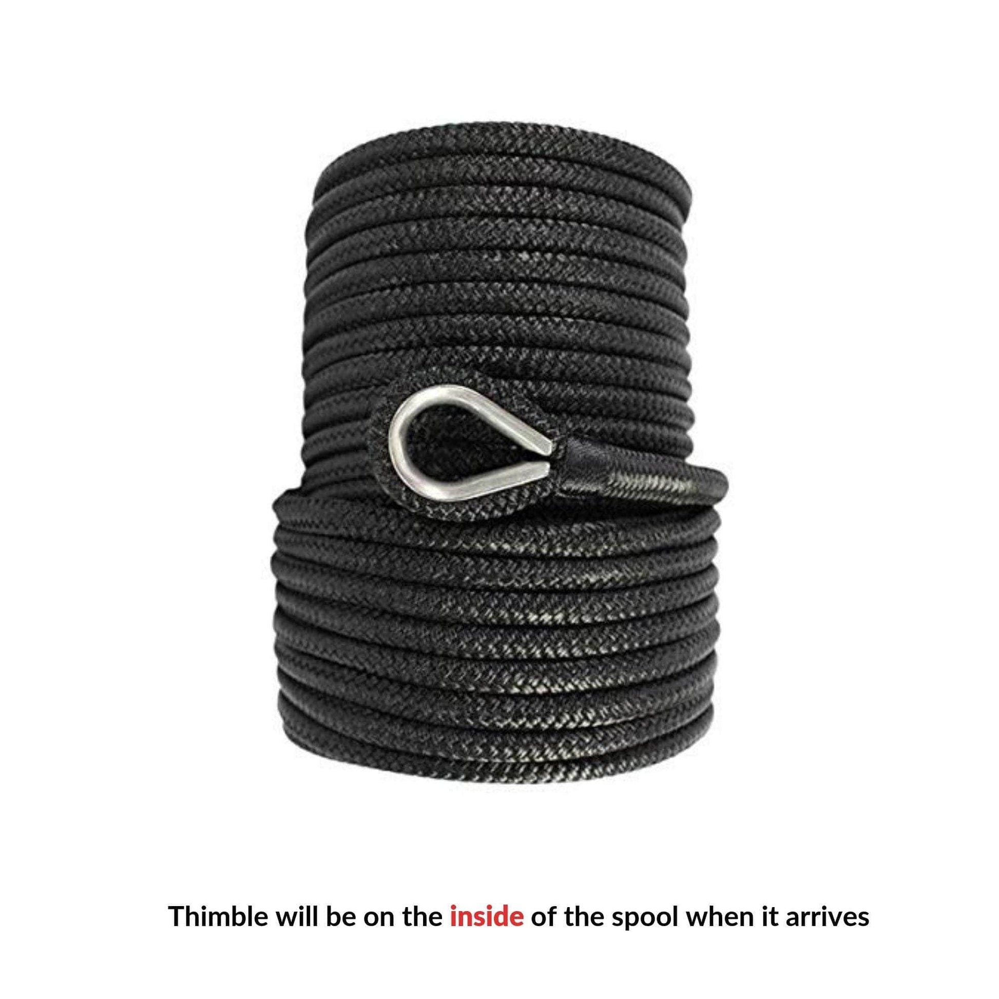 1/2 inch x 100ft / Black SK-NDBAL-12x100ft-Black RopeHub Rope