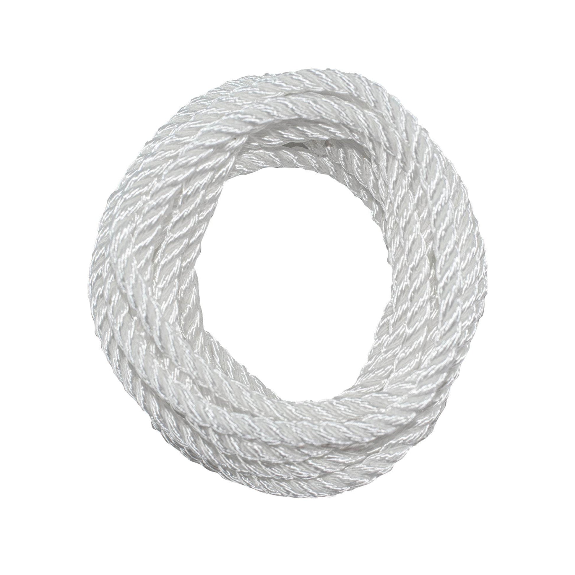 1/4 in / 10 ft / White SK-TP-14x10ft-White RopeHub Twisted Rope