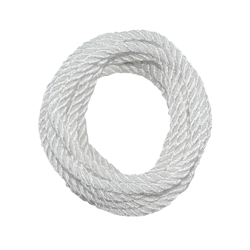 1/4 in / 10 ft / White SK-TP-14x10ft-White RopeHub Twisted Rope