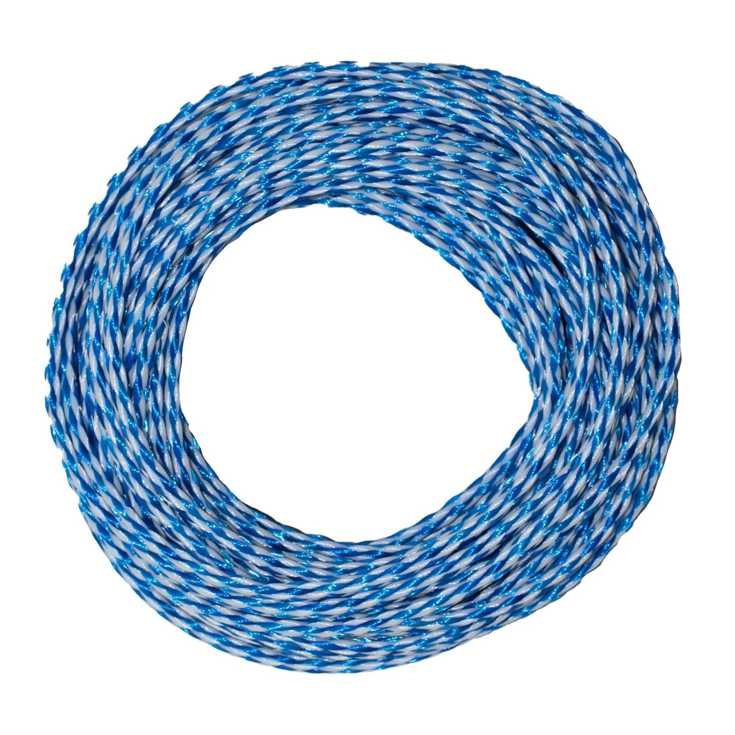 1/4 in / 100 ft / Blue / White SK-HBPP-14x100-BlueWhite RopeHub Hollow Braid Rope