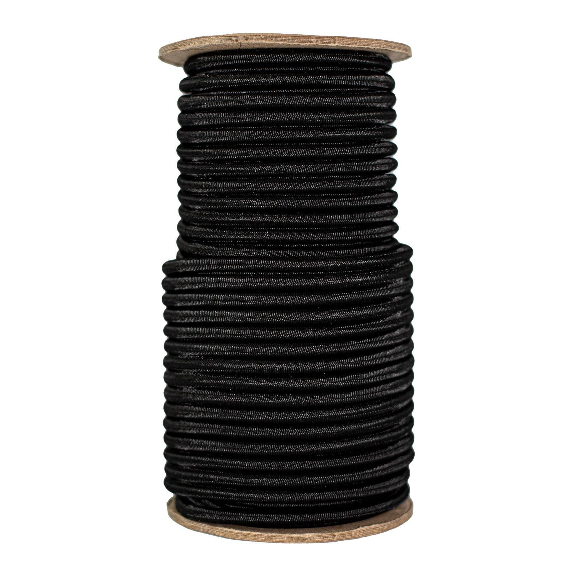 1/4 in / 100 ft - Coil / Black SKPPSC-14x100-Black RopeHub Shock Cord
