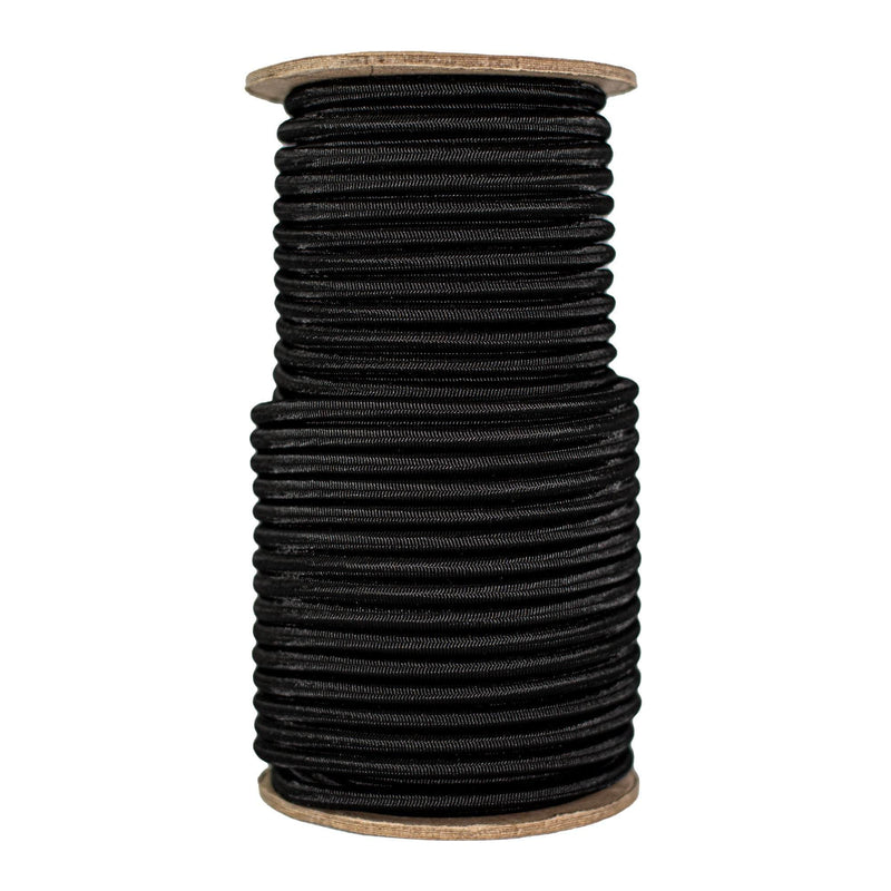1/4 in / 100 ft - Coil / Black SKPPSC-14x100-Black RopeHub Shock Cord