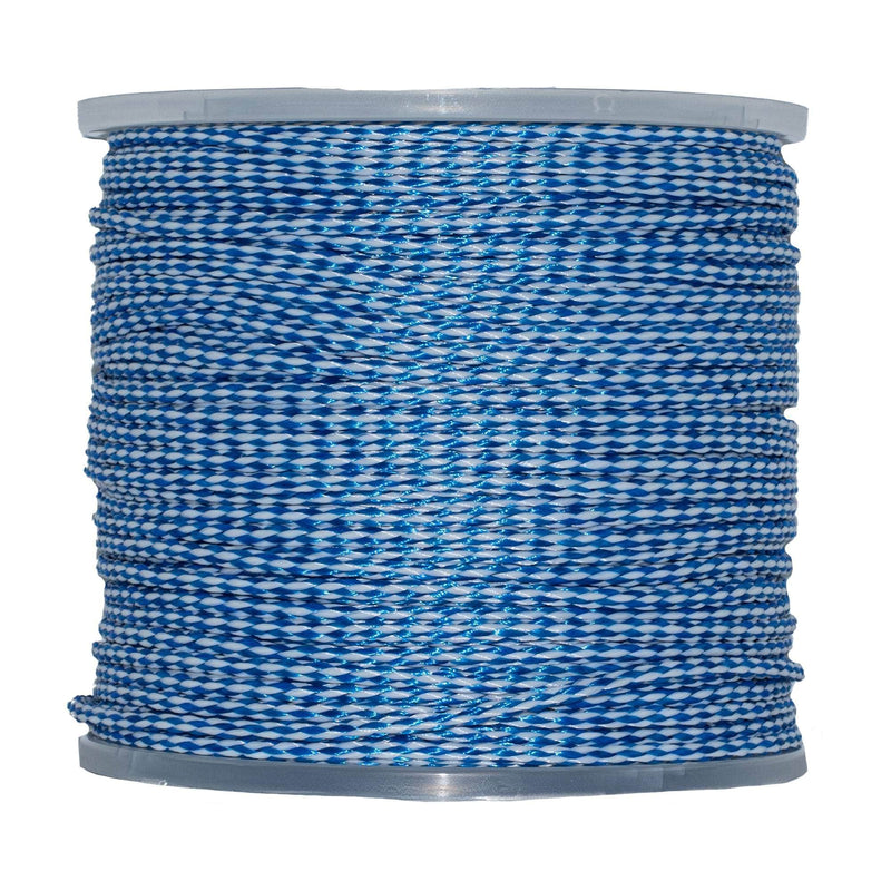 1/4 in / 1000 ft / Blue / White SK-HBPP-14x1000-BlueWhite RopeHub Hollow Braid Rope