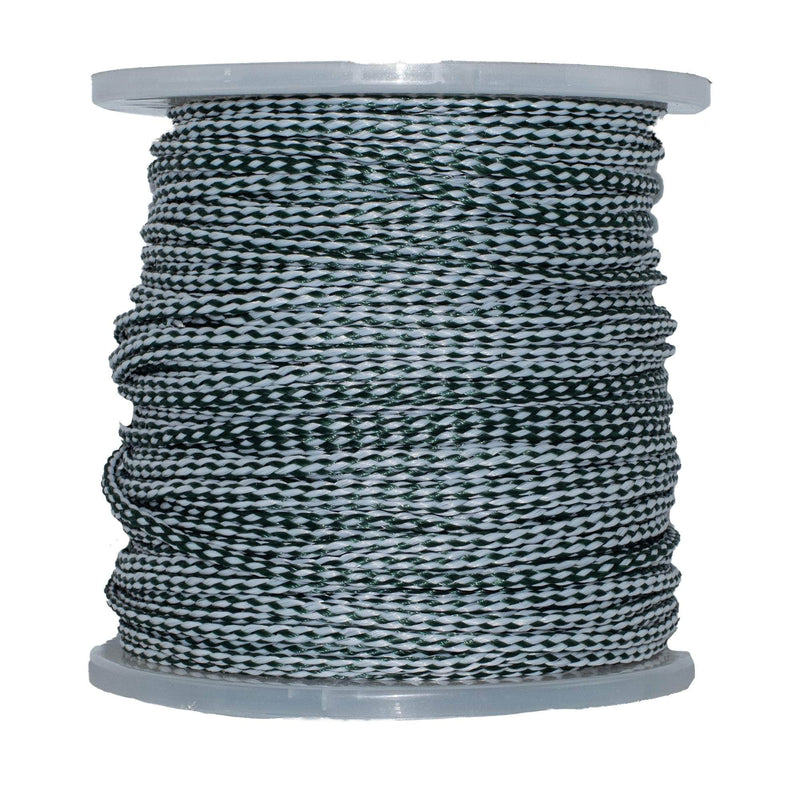 1/4 in / 1000 ft / Hunter Green / White SK-HBPP-14x1000-HunterWhite RopeHub Hollow Braid Rope