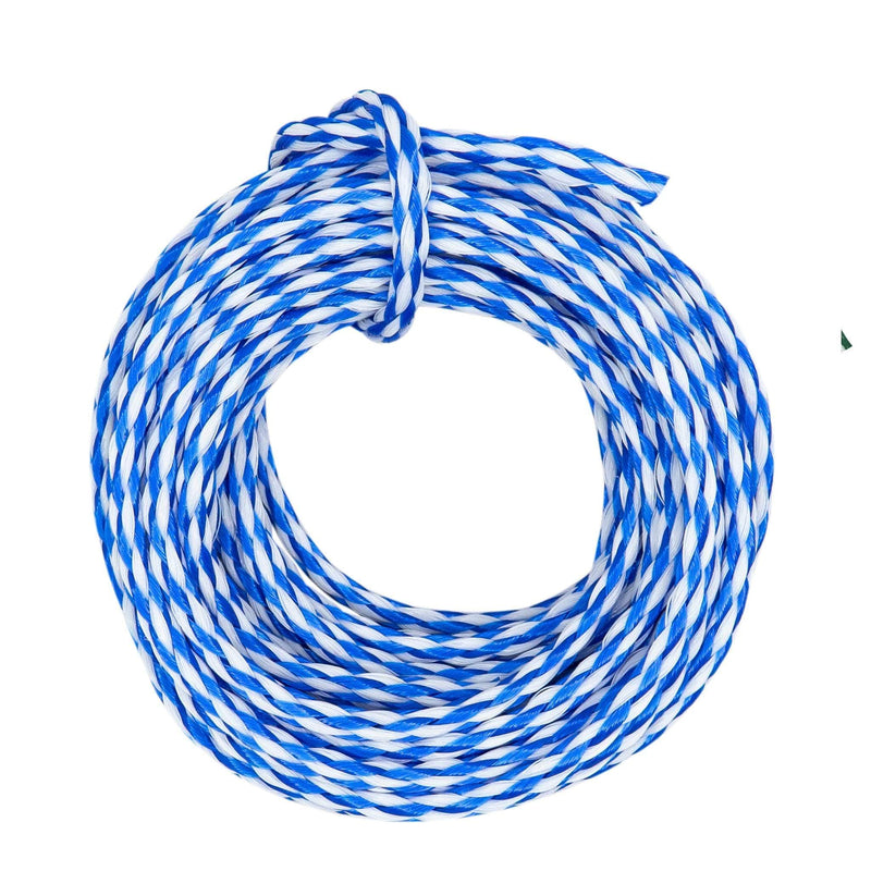 1/4 in / 50 ft / Blue / White SK-HBPP-14x50-BlueWhite RopeHub Hollow Braid Rope