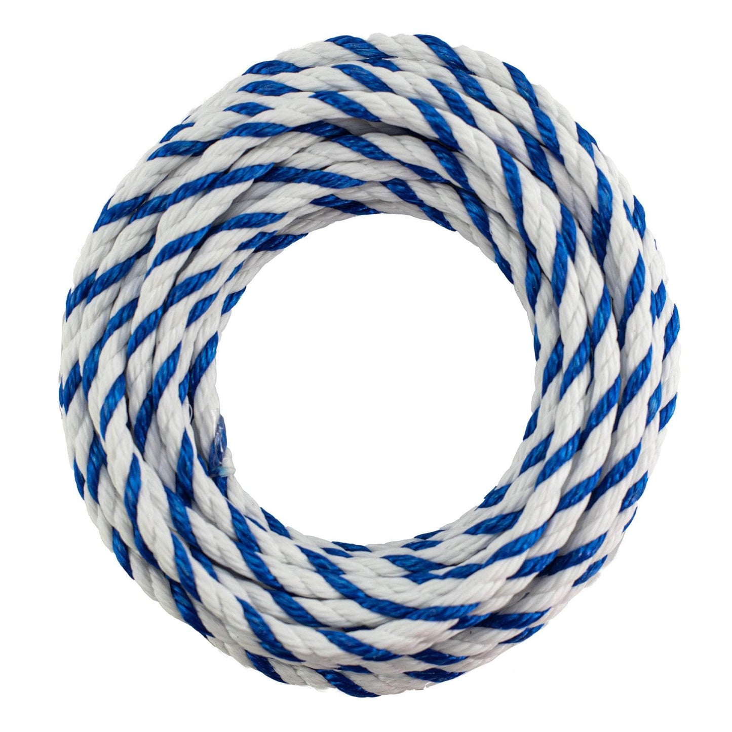 1/4 in / 50ft / Blue / White SK-PPR-1-4x50ft-BlueWhite RopeHub Twisted Rope