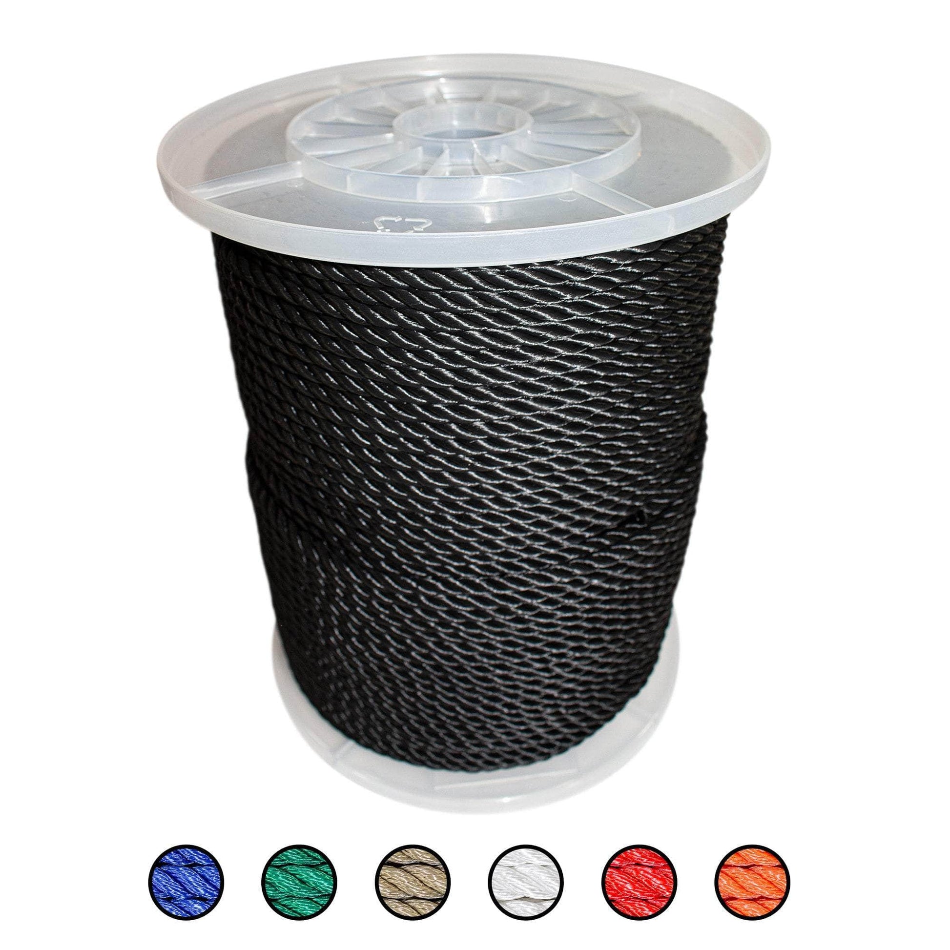 1/4 in x 600 ft / Black SK-TMFP-14x600-Black RopeHub Rope