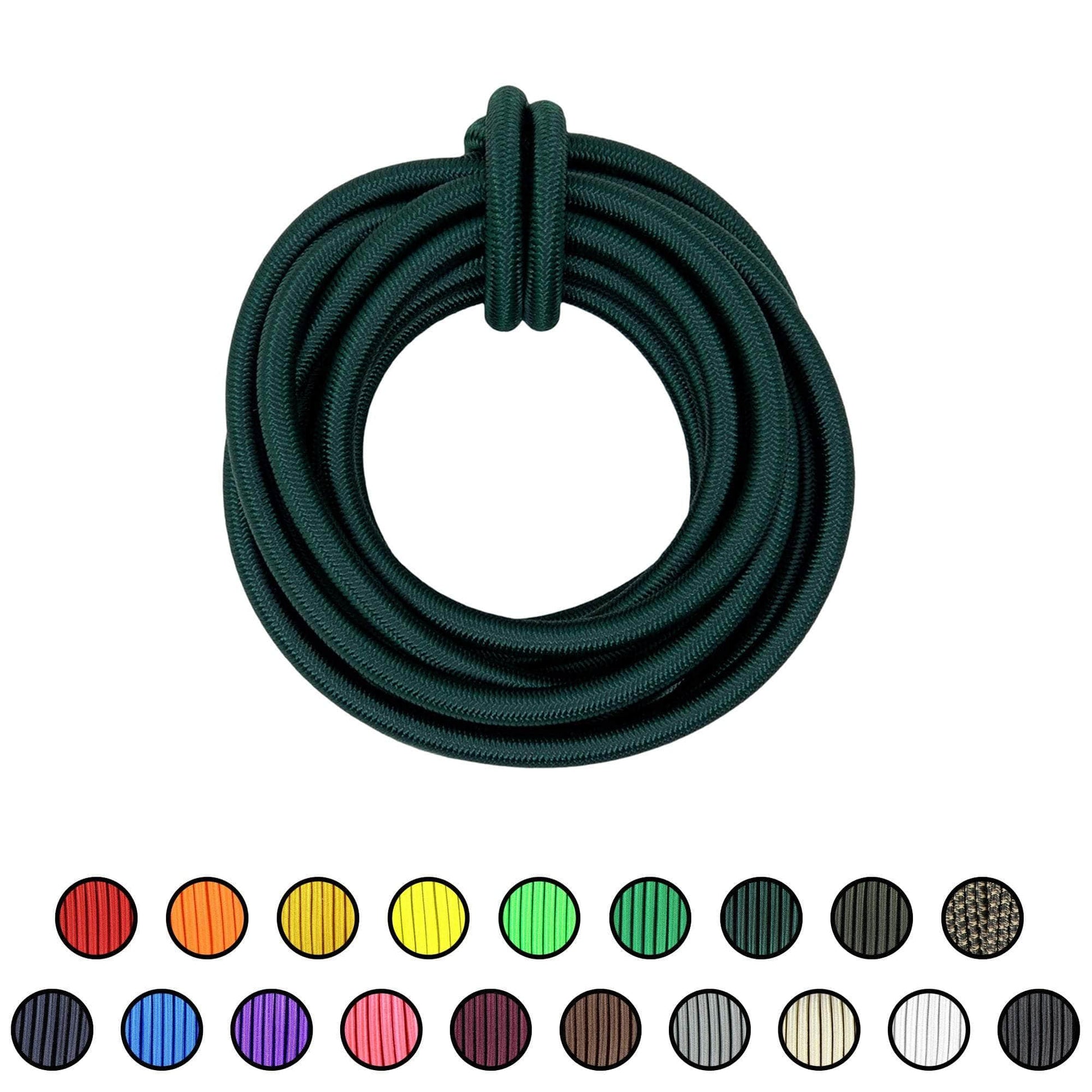1/4" x 10ft / Emerald Green SKSC1/4-10ft-EmeraldGreen RopeHub Shock Cord