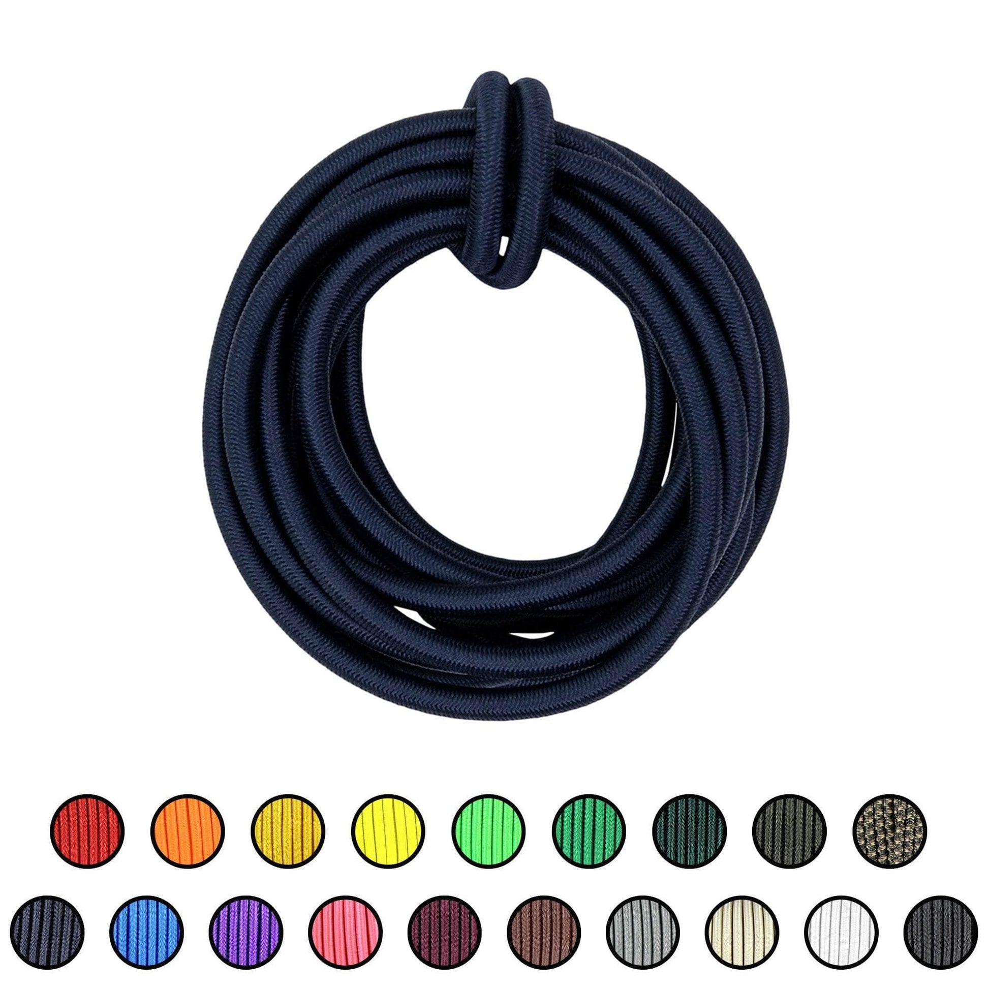 1/4" x 10ft / Midnight Blue SKSC1/4-10ft-MidnightBlue RopeHub Shock Cord