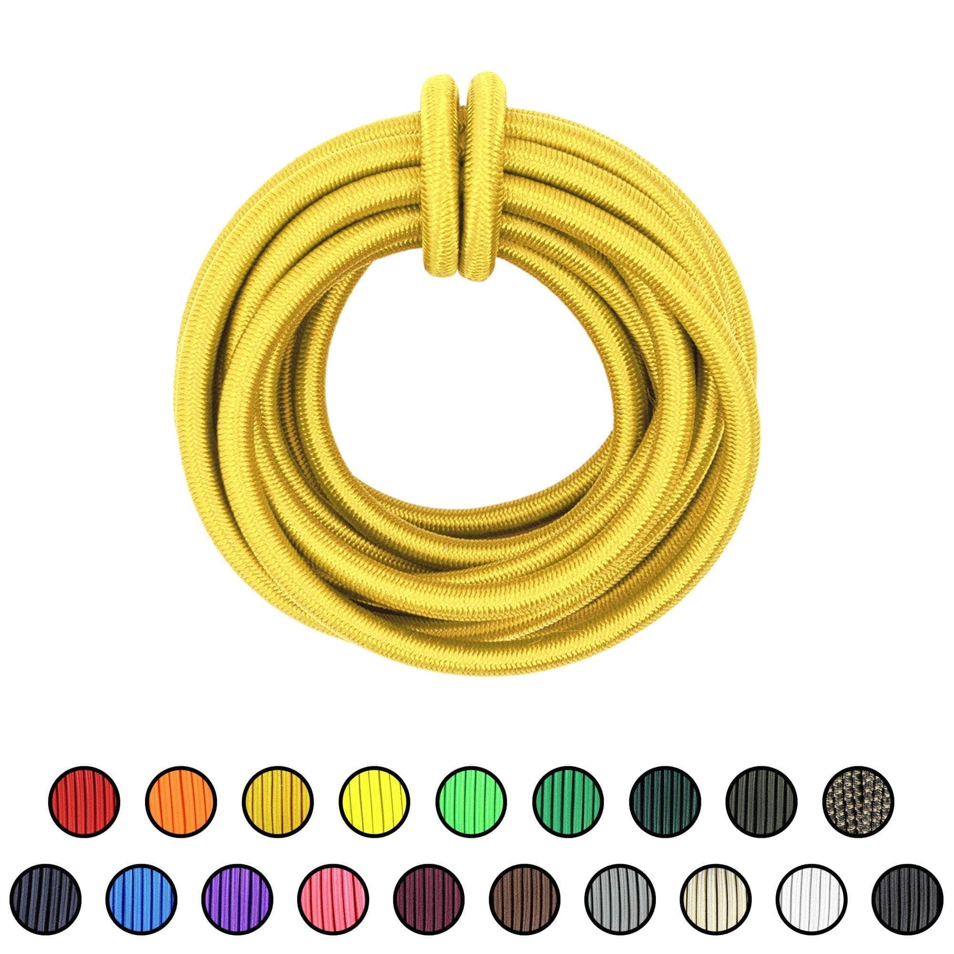 1/4" x 10ft / Yellow SKSC1/4-10ft-Yellow RopeHub Shock Cord