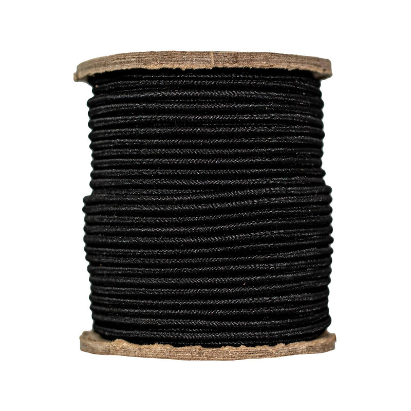 1/8 in / 100 ft - Coil / Black SKPPSC-18x100-Black RopeHub Shock Cord