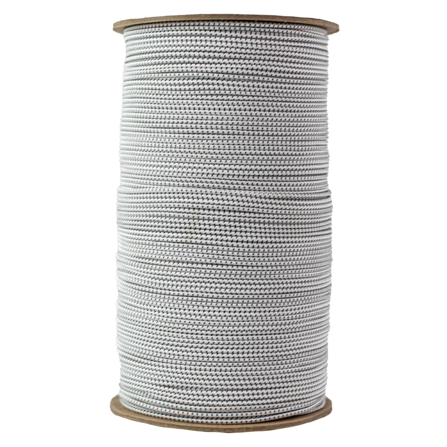 1/8 in / 1000 ft - Spool / White w Black Tracer SKPPSC-18x1000-WhiteBT RopeHub Shock Cord