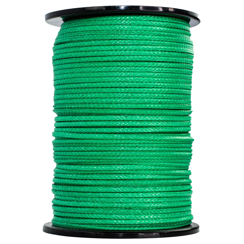 1/8 in (3mm) / 600 ft / Green SK-AMB-Green-18x600 RopeHub Hollow Braid Rope