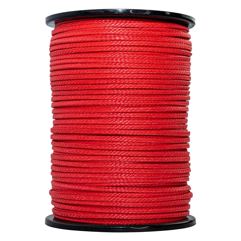 1/8 in (3mm) / 600 ft / Red SK-AMB-Red-18x600 RopeHub Hollow Braid Rope
