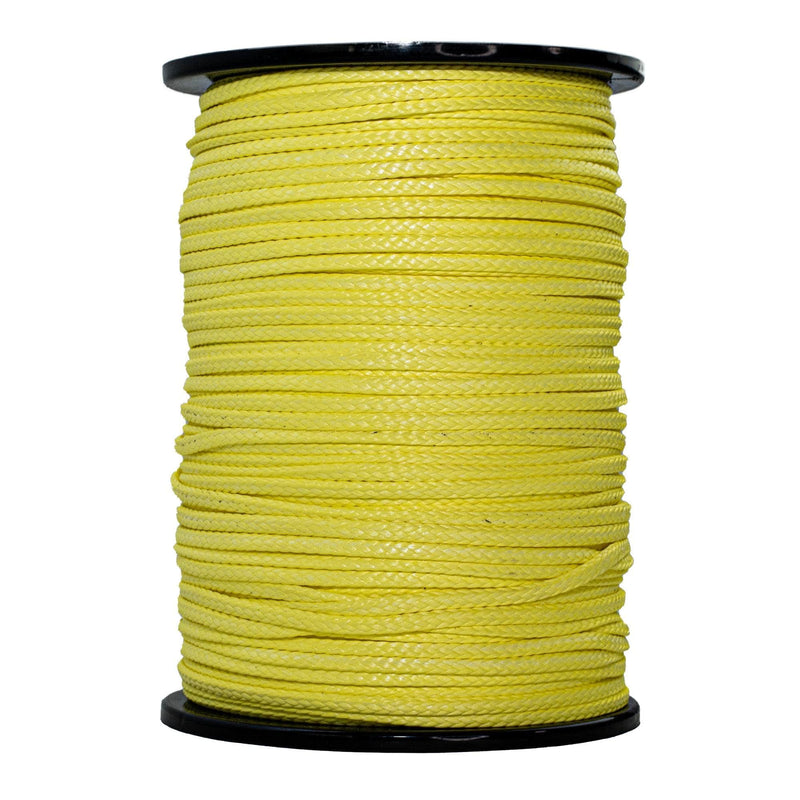 1/8 in (3mm) / 600 ft / Yellow SK-AMB-Yellow-18x600 RopeHub Hollow Braid Rope