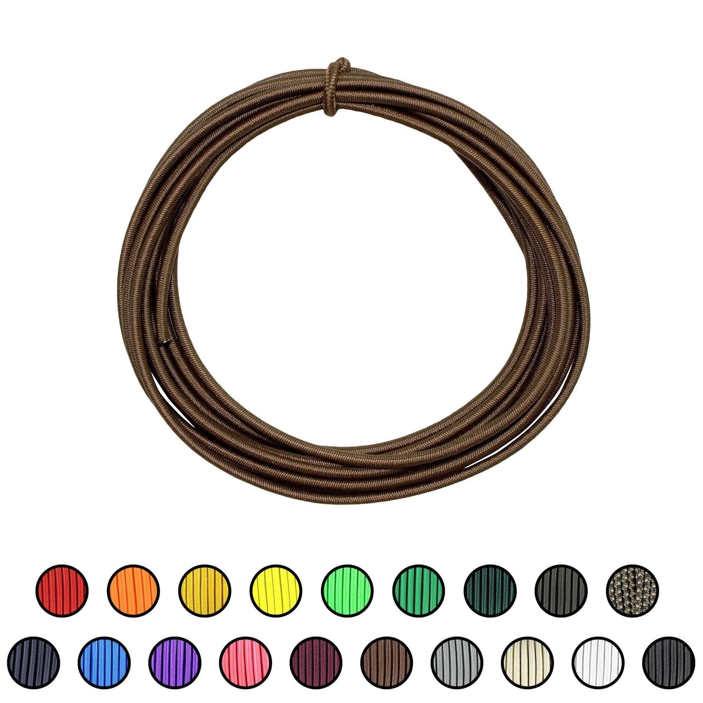 1/8" x 10ft / Brown SKSC1/8-10ft-Brown RopeHub Shock Cord
