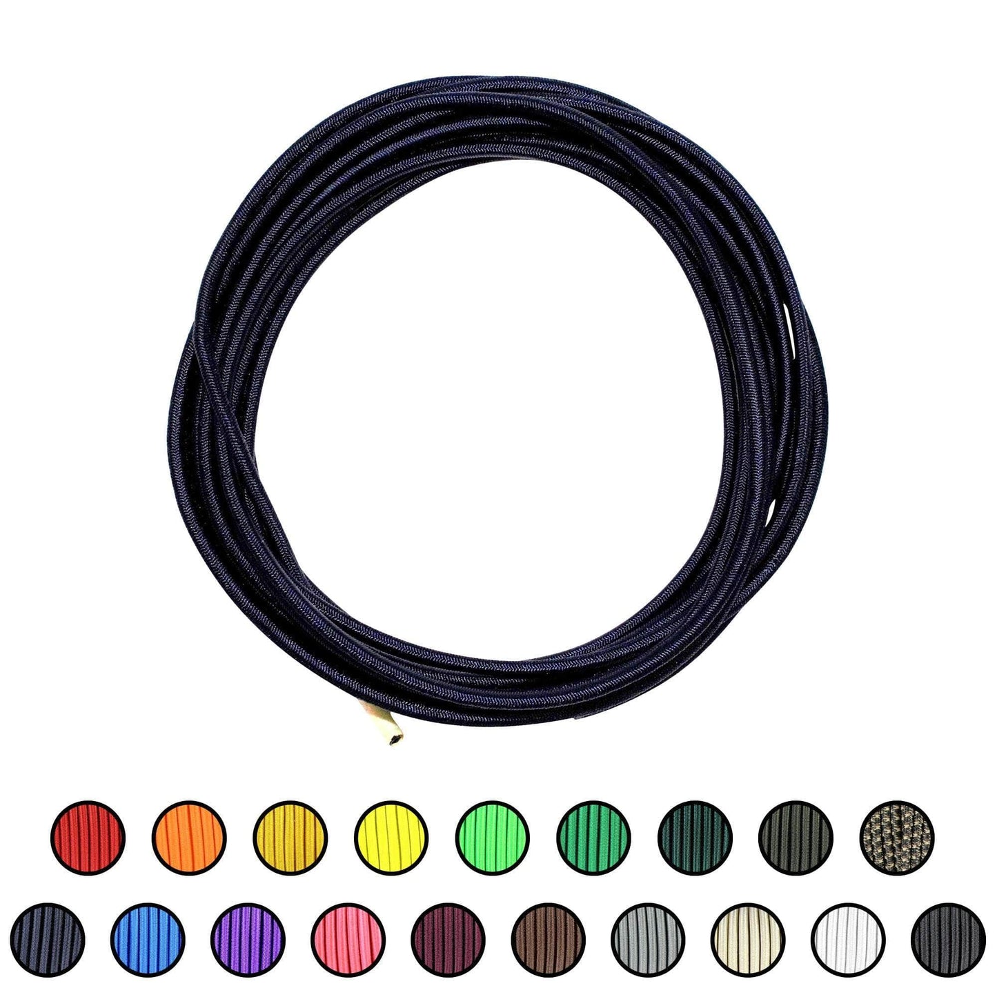 1/8" x 10ft / Midnight Blue SKSC1/8-10ft-MidnightBlue RopeHub Shock Cord