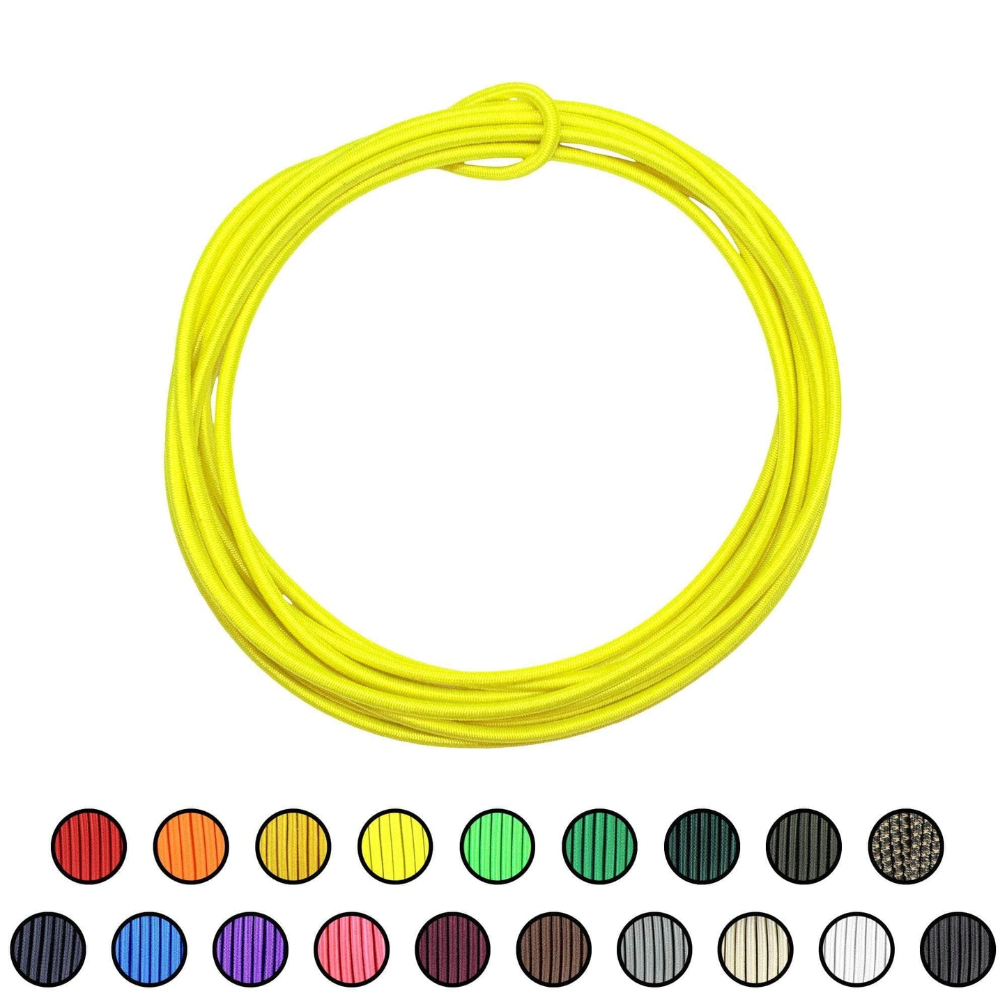 1/8" x 10ft / Neon Yellow SKSC1/8-10ft-NeonYellow RopeHub Shock Cord