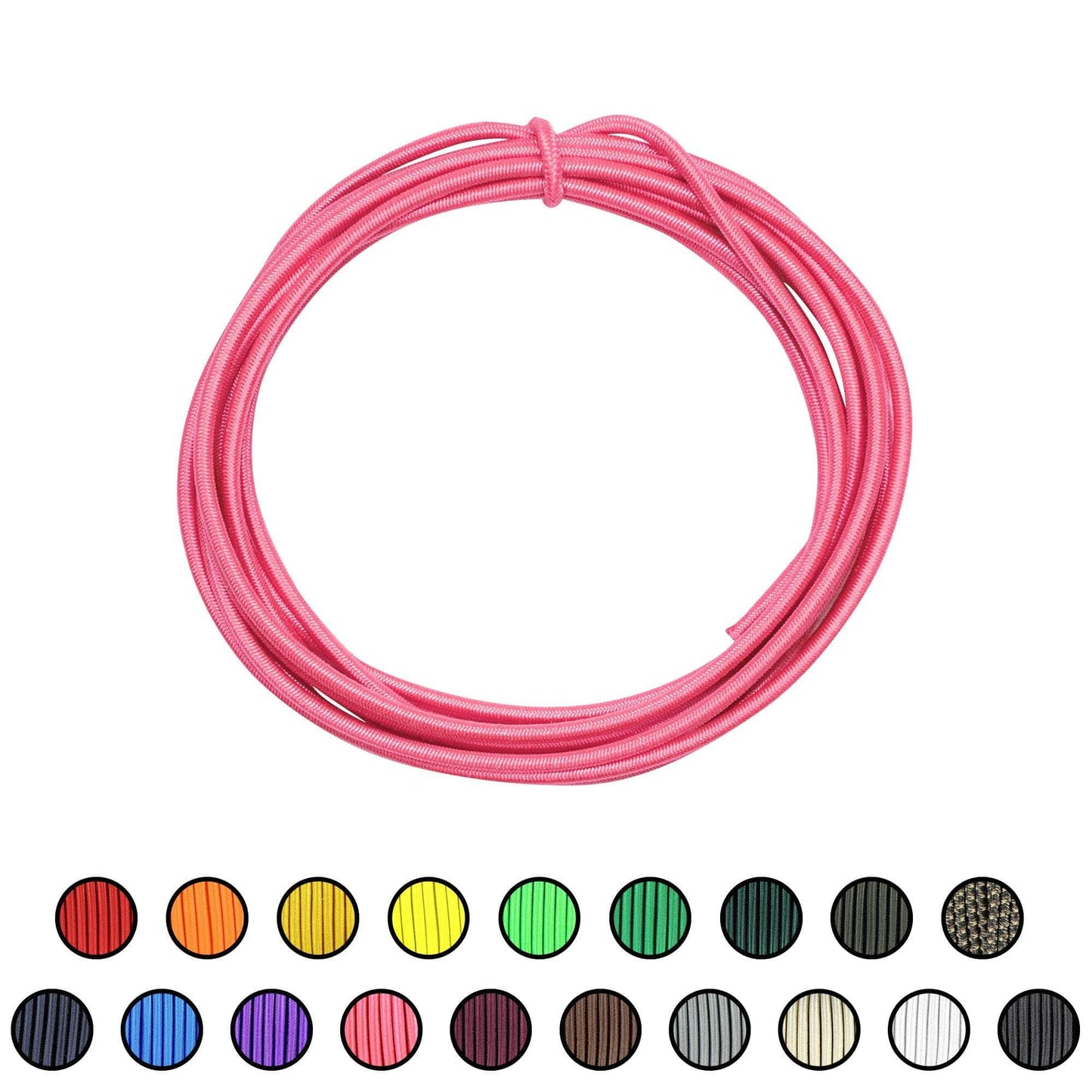 1/8" x 10ft / Pink SKSC1/8-10ft-Pink RopeHub Shock Cord