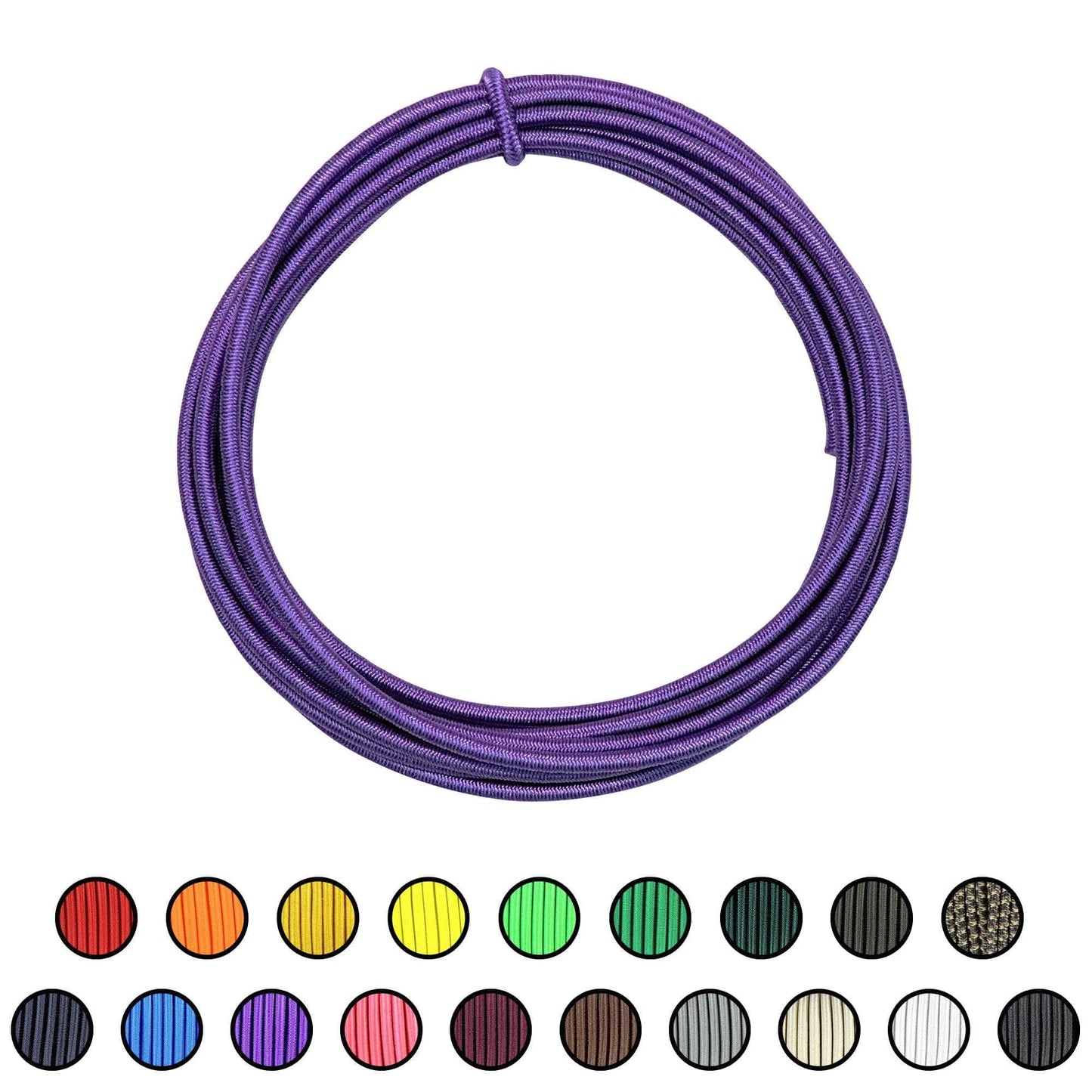 1/8" x 10ft / Purple SKSC1/8-10ft-Purple RopeHub Shock Cord