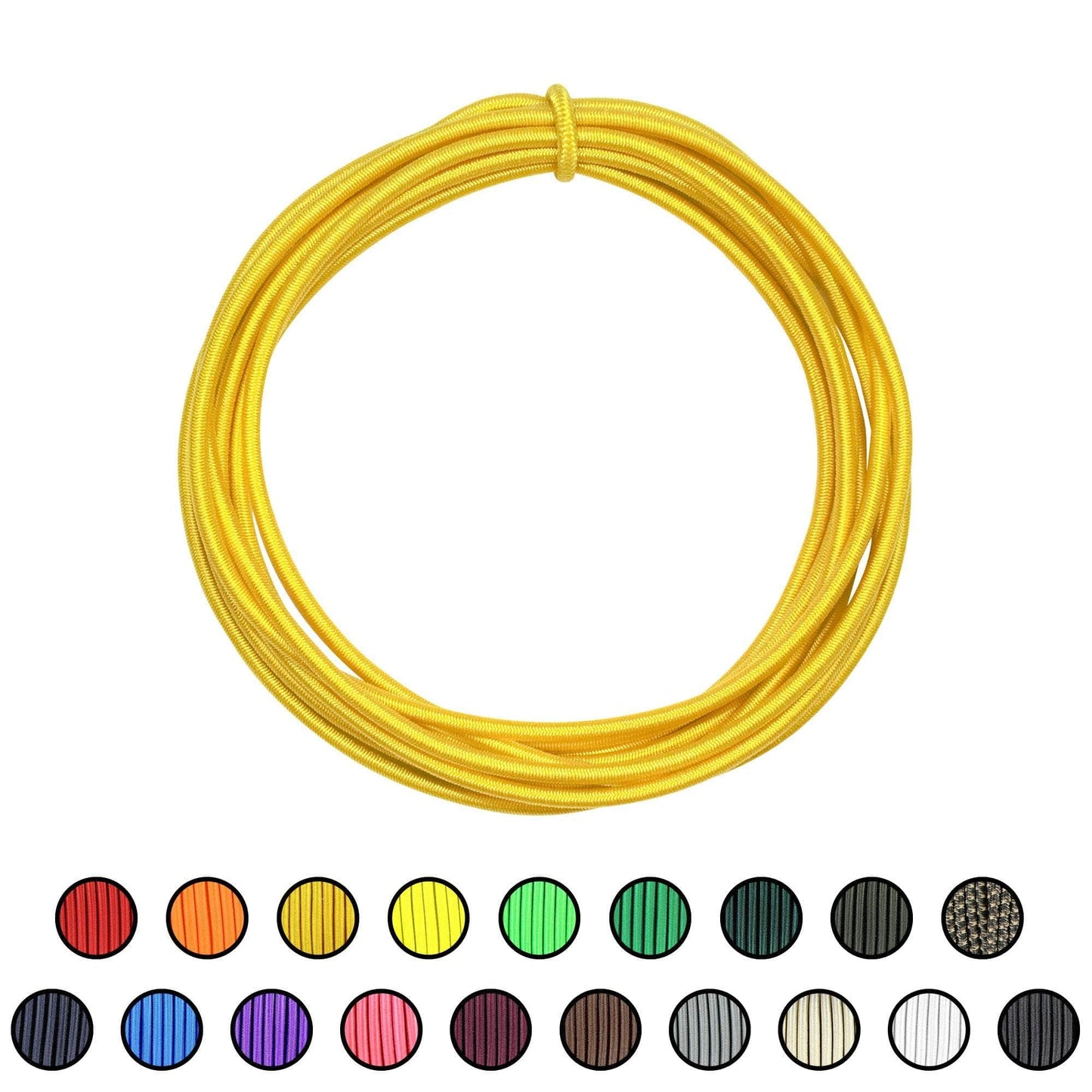 1/8" x 10ft / Yellow SKSC1/8-10ft-Yellow RopeHub Shock Cord