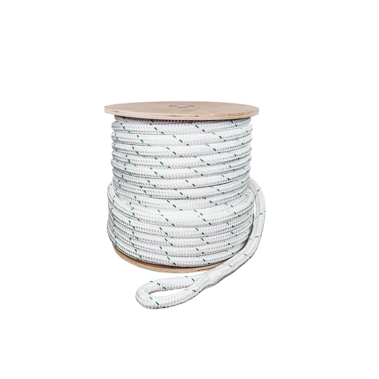 1 in / 300 ft / White (May or May Not Include Green Tracer) SK-DBPR-1x300 RopeHub Double Braid Rope