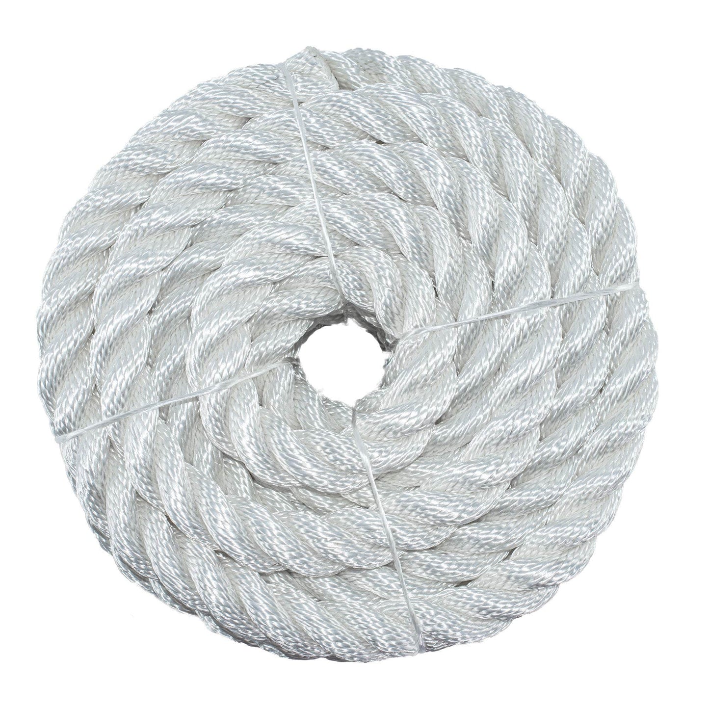 1 in / 50 ft / White SK-TP-1x50ft-White RopeHub Twisted Rope