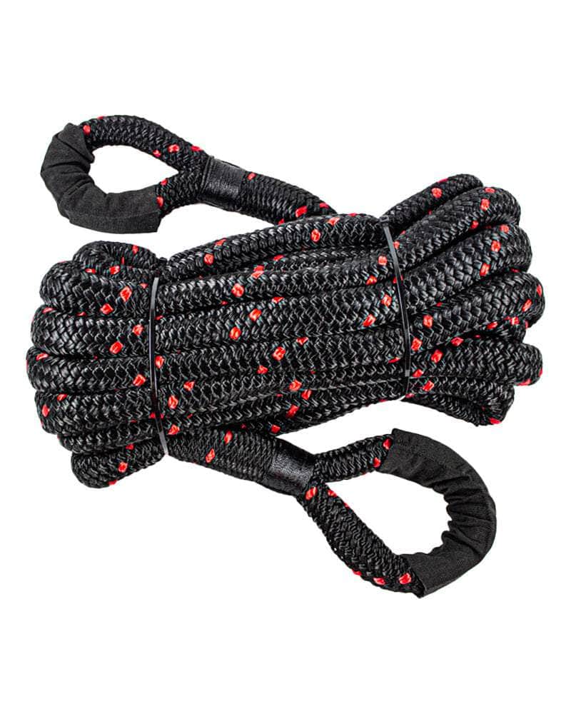 1 in x 30 ft / Black w RedFleck SK-DBRR-1x30-Black-Red RopeHub Rope