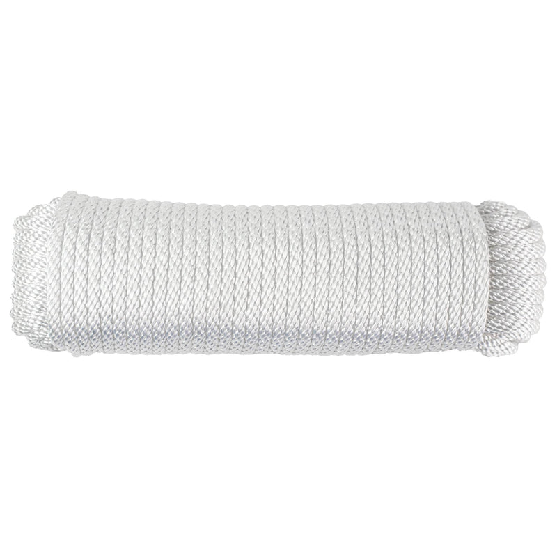 (#10) 5/16 in / 100 ft / White SK-SBN-516x100-White RopeHub Solid Braid Rope
