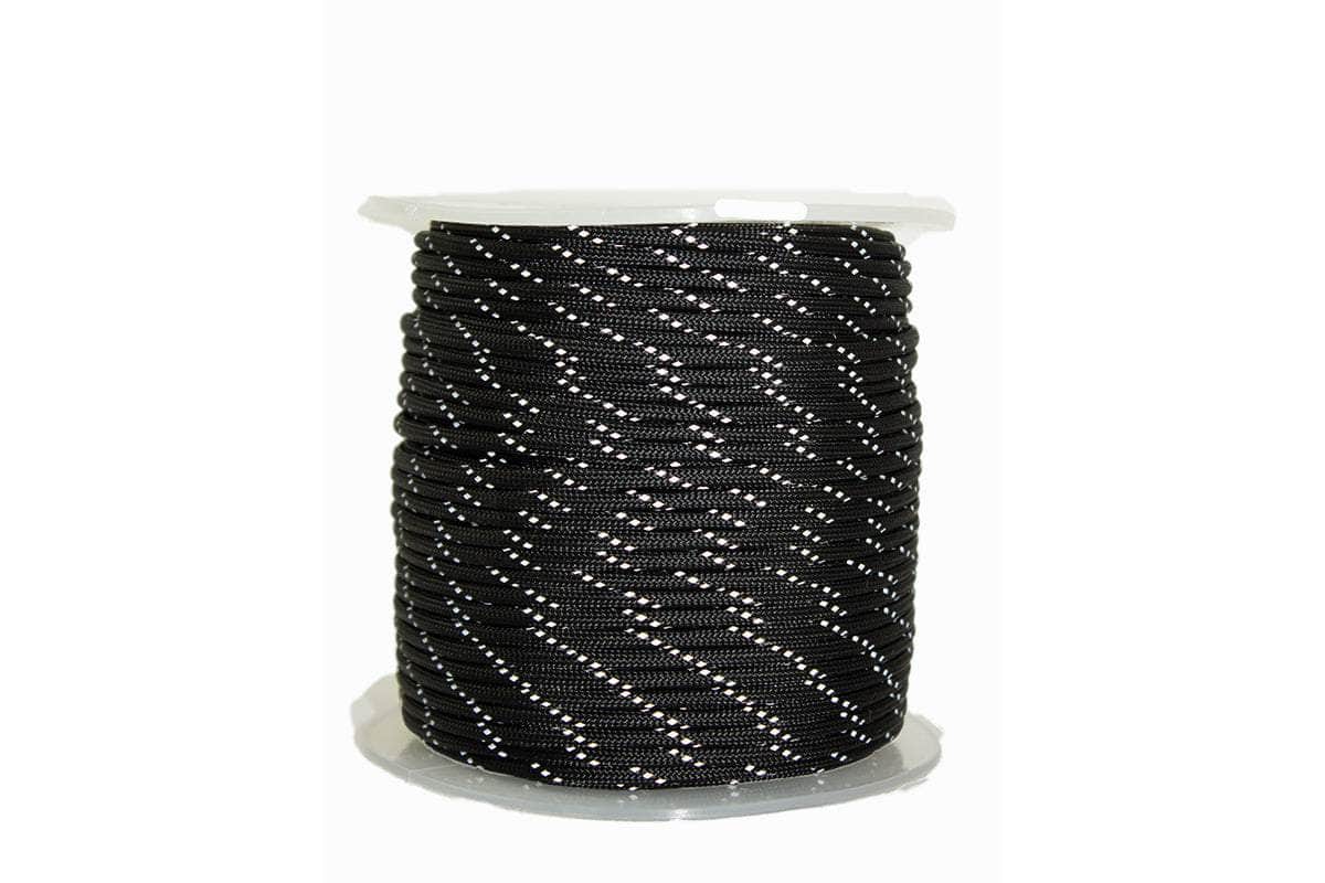 1000ft / Black SKPC-1000ft-Black-Reflective RopeHub Paracord