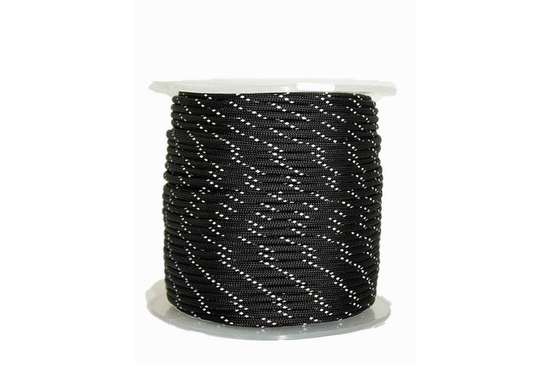 1000ft / Black SKPC-1000ft-Black-Reflective RopeHub Paracord