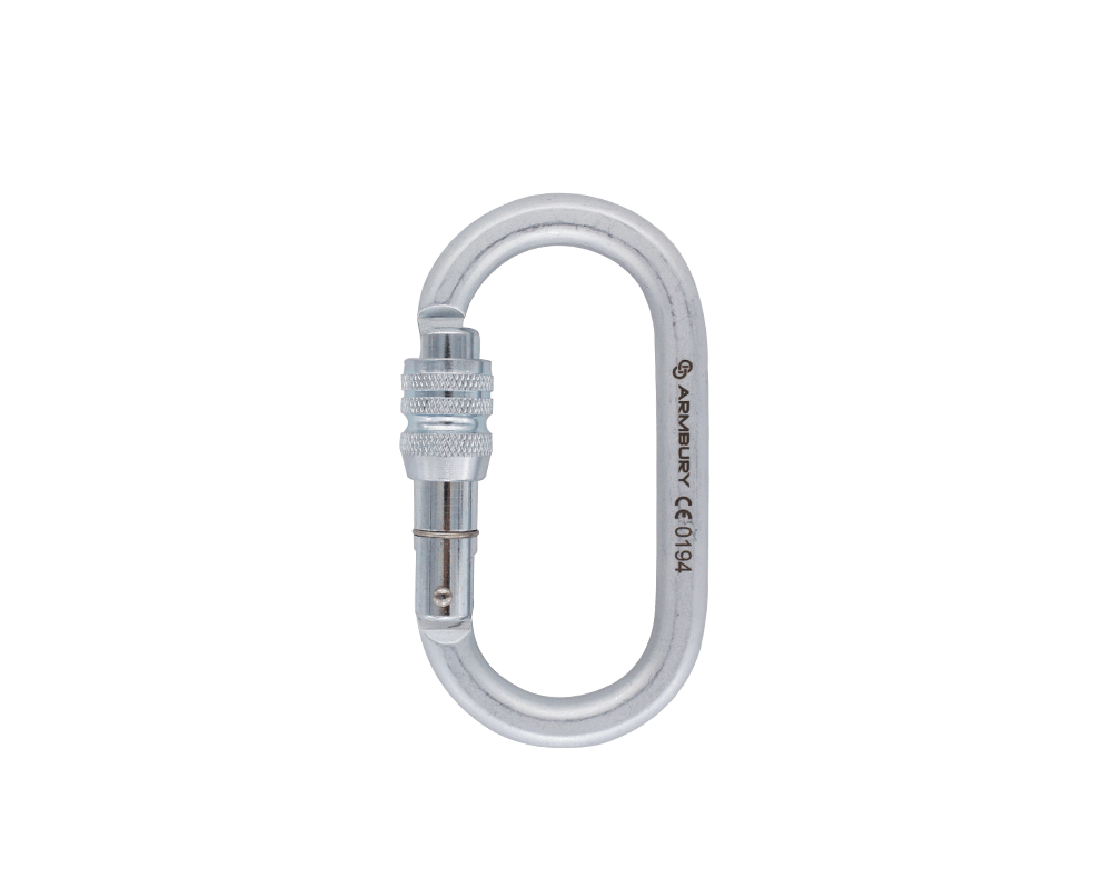 109mm x 58mm / Silver / O Screw ARM-OSteel-Screw RopeHub Climbing Gear