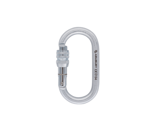 109mm x 58mm / Silver / O Screw ARM-OSteel-Screw RopeHub Climbing Gear