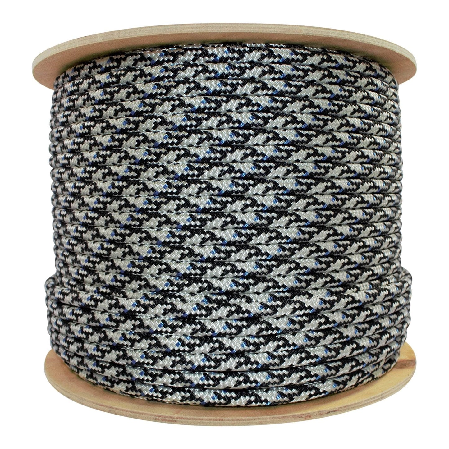 10mm x 656ft / White with Black and Blue Fleck MAR-BOU-10x656 RopeHub Rope