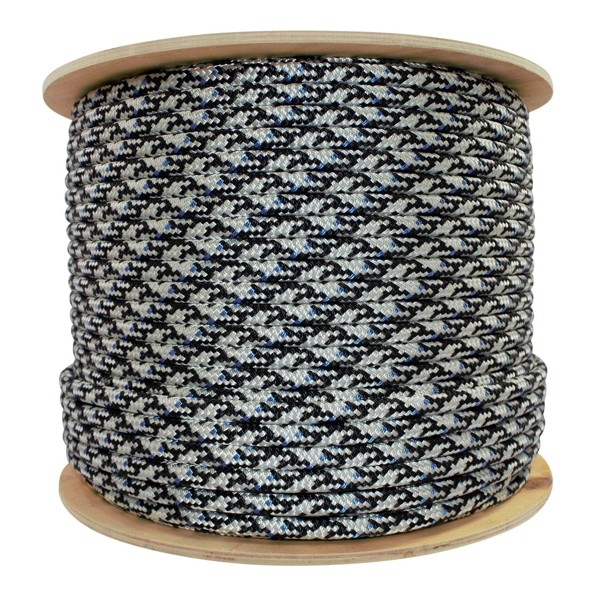 10mm x 656ft / White with Black and Blue Fleck MAR-BOU-10x656 RopeHub Rope