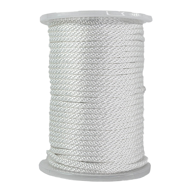 (#12) 3/8 in / 250 ft / White SK-SBP-38x250-White RopeHub Solid Braid Rope