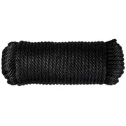 (#12) 3/8 in / 50 ft / Black SK-SBN-38x50-Black RopeHub Solid Braid Rope
